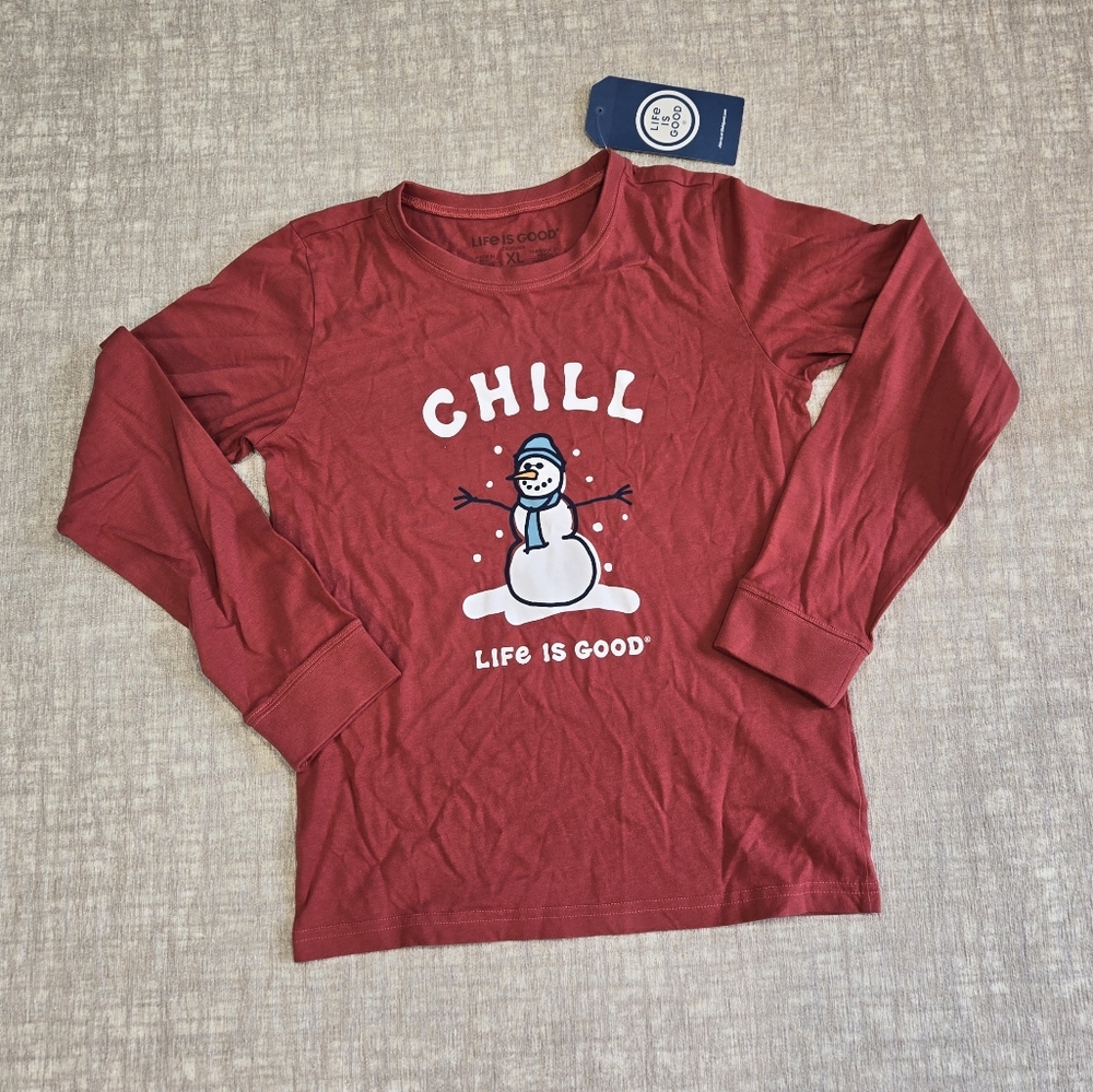 NWT Coral "Chill" Life is Good Size Kids XL